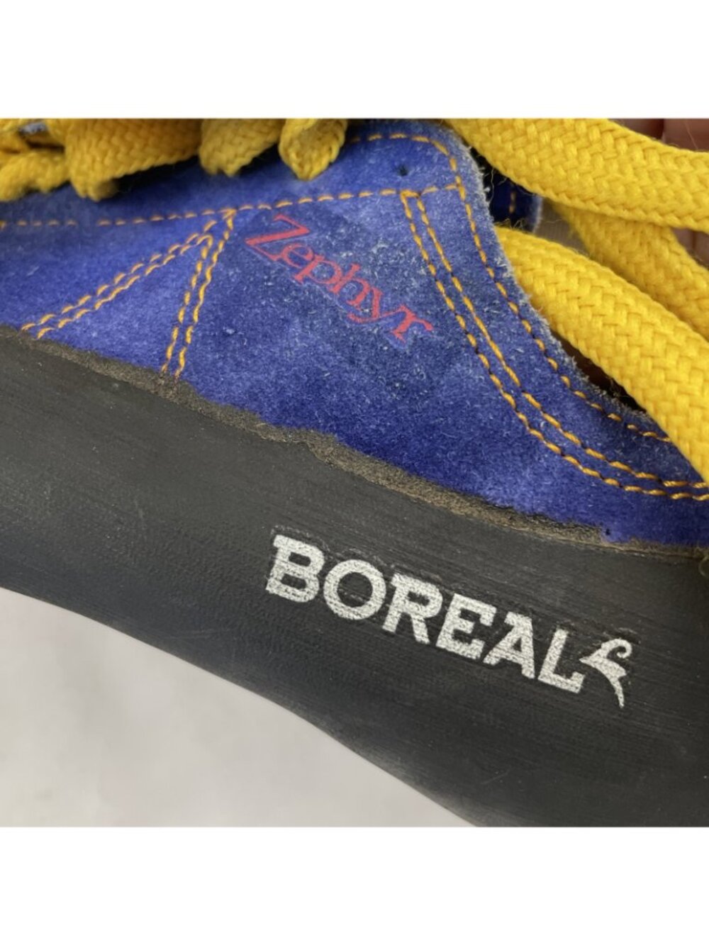 Boreal Zephyr Rock Climbing Shoes US 6.5/UK 5.5/EUR 37.75 Fusion S2 Blue Yellow - Picture 8 of 9